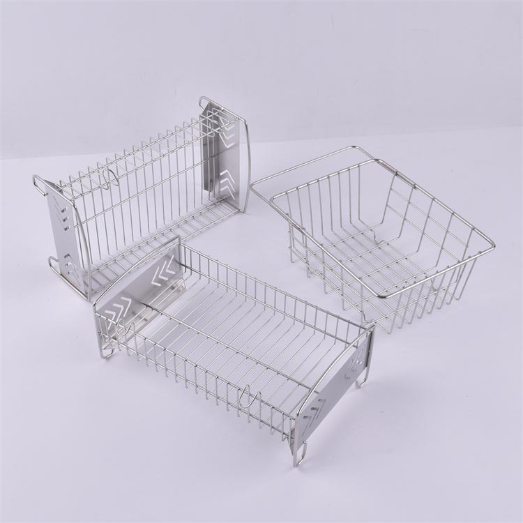 304不銹鋼餐具瀝淋水收納架 餐具消毒籃_http://www.bjavaya.com_不銹鋼編織網類_第1張